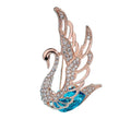 Rhinestone and Crystal Swan Brooches for Women Elegant Animal Pins and Brooches Fashion Jewelry