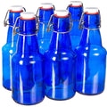 Sale 375 Ml 16 Oz 35 Oz 1 Liter Cobalt Blue Beer Glass Bottle in Large Stock Hot Sale Free Sample With Swing Cap