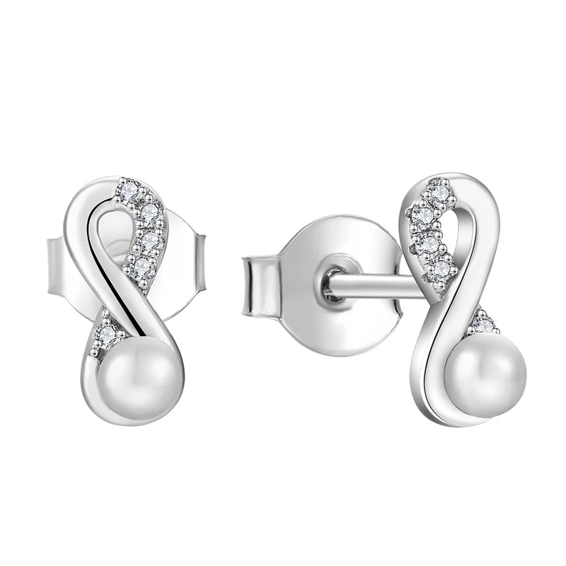 Wholesale Oem Dainty Pearl Fine Jewellery Women Gift 925 Sterling Silver 3Mm Freshwater Pearl Stud Earrings