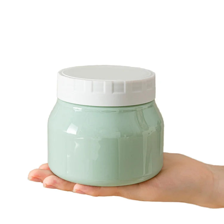 Luxury 250ml Round Plastic Cosmetic Jars Private Label Cream Bottle for Lotions Premium Packaging