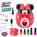Girls Pretend Play Nail Salon Cosmetic Set Nail Art Set Toys for Kids