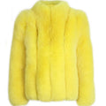 Winter Warm Girls Fur Coat Outerwear Fox Fur Jacket for Ladies