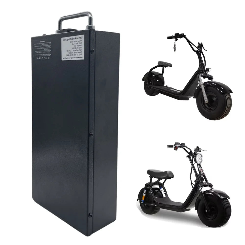 [US Stock & Free Shipping] 60V 20Ah Lithium Ion Battery Pack for Citycoco CP3 Electric MopedE-Scooter/Fat Tire Scooter Battery