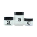 Round Frosted clear Glass Cream Jar Cosmetic Jar with Lids