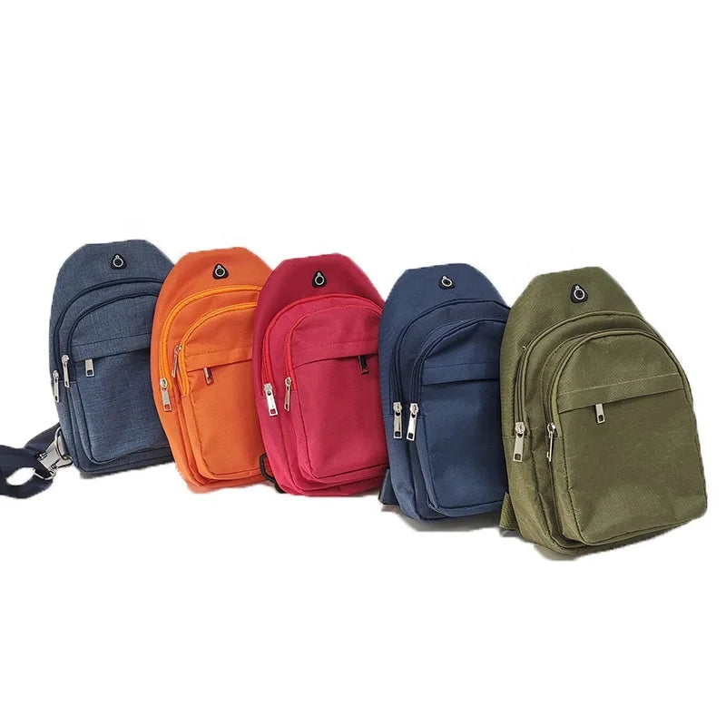 Multi-functional Multi-pocket Custom Outdoor Sport Mobile Phone Chest Bag Teenager Backpack Women Crossbody Shoulder Bag for Men