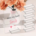 Acrylic Customized Desktop Business Card Holder Table Number Holder Stand Shape Office Desk Name Plate Sign Holder Clear Stand