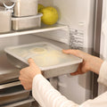 Pickle sealed Bento Box Refrigerator Food Storage Box Stainless Steel square Tray with Airtight clear Lid