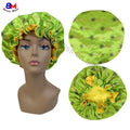 Hot Selling Designer Sleeping Shower Cap Bonnet Fashion Women Satin Silky Bonnets
