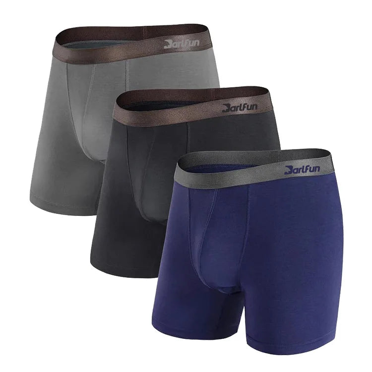 Factory Supply Custom Mens Boxer Shorts Printed Mens Underwear Cotton Young Boys Underwear for Men Plus Size Boxers Briefs