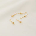 Brass Ball Head Pins 14K Gld Plated Sheep Eye Pin Perforated Pearl Pin DIY Accessories