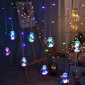 Modern Christmas Decor LED Multi Color Waterproof IP65 Fairy Lighting Ring Curtain Wishing Ball String Light