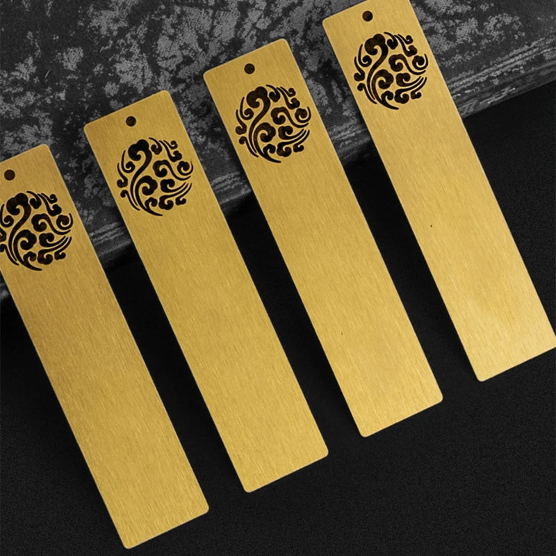 Custom Gold Plated Brass Bookmark Personalised Stainless Steel Alloy Book Marks for Souvenir or Gift