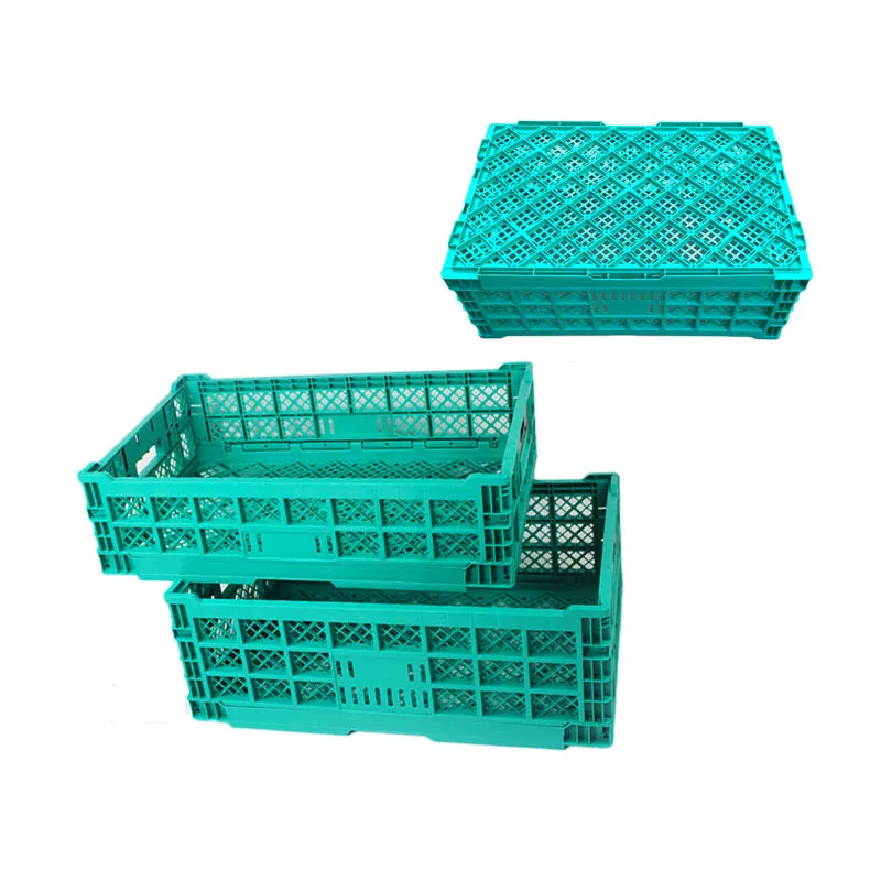Plastic Crates Stackable Collapsible Folding Crate Transportation Crate Stacking Fruit Vegetable Baskets