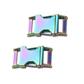 New Release Buckle Curved Rainbow Metal Side Quick Release Adjustable Buckle