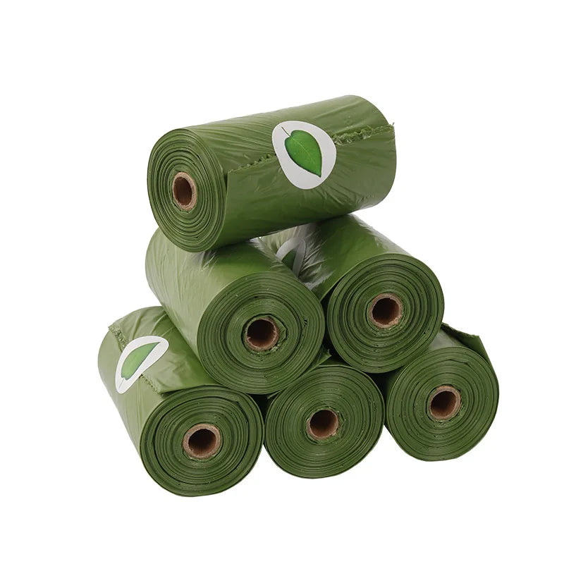 Custom Logo Scented Biodegradable Eco-Friendly Dog Poop Bags Extra Thick and Strong Made from Plastic