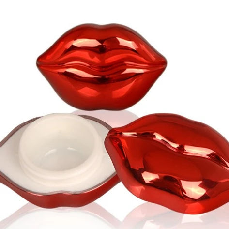 10g  Luxury Empty Bottle Electroplating Lip Gloss Mouth Shape PP Plastic  Lipstick Packaging Cosmetic Packaging