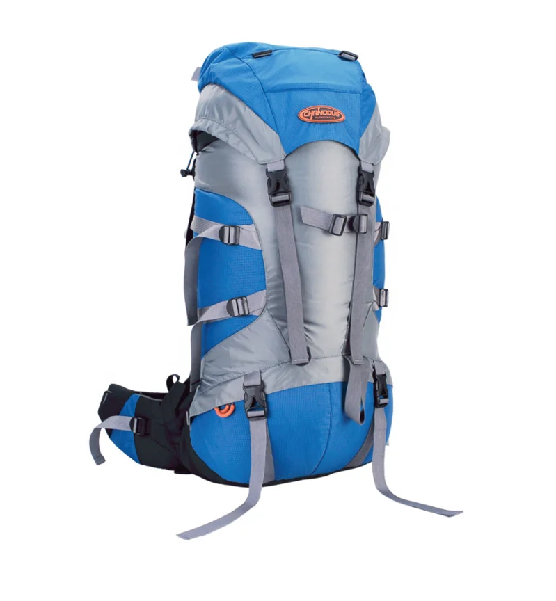 Outdoor Mountaineering Backpack Portable Folding Large Capacity Camping Bag Travel Custom Light Weight Travel Hiking Pack 2025