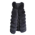 Jtfur Factory Autumn Winter Fox Fur Gilet Casual Fashion High Quality Customized Women Fox Fur Vest