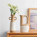 Creative High-End Small Ceramic Craft Tabletop Vase Teapot Minimalist Farmhouse for Home Luxury Flower Arrangement Ornament