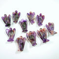 HY Factory direct supply hand carved life 1.5 inch amethyst angel statue Crafts
