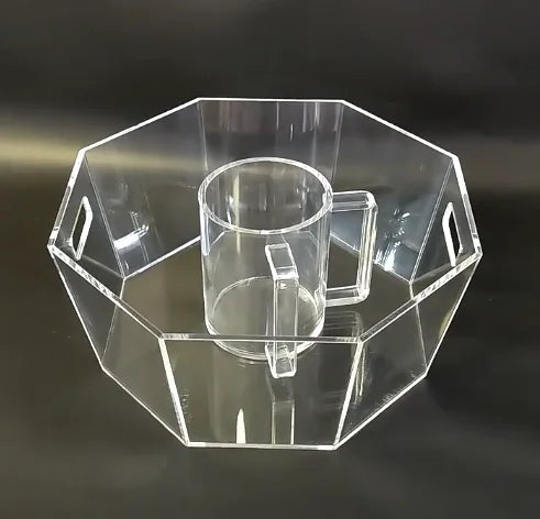 Jewish Acrylic Washing Cup and Bowl Set Passover Shabbos Chanukah Hanukkah Shabbat Purim Gift Judaica Lucite Wash Cup Bowl Set