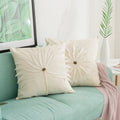 Applique Embroidery Dandelion Flower Cushion Cover Linen Patches Fabric Cushion Cover