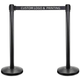 Jinke Custom Logo Retractable Belt Stanchion Post Set Store Cashier Crowd Control Queue Line Barrier
