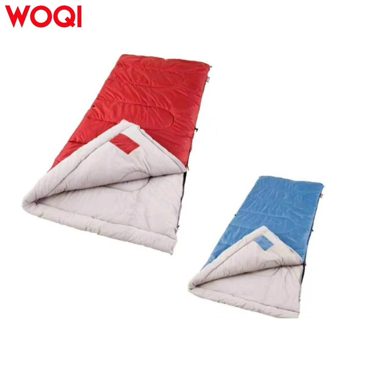 WOQI Cool Weather Sleeping Bag Adult Light Camping Sleeping Bag with Zipper and Filler Bag