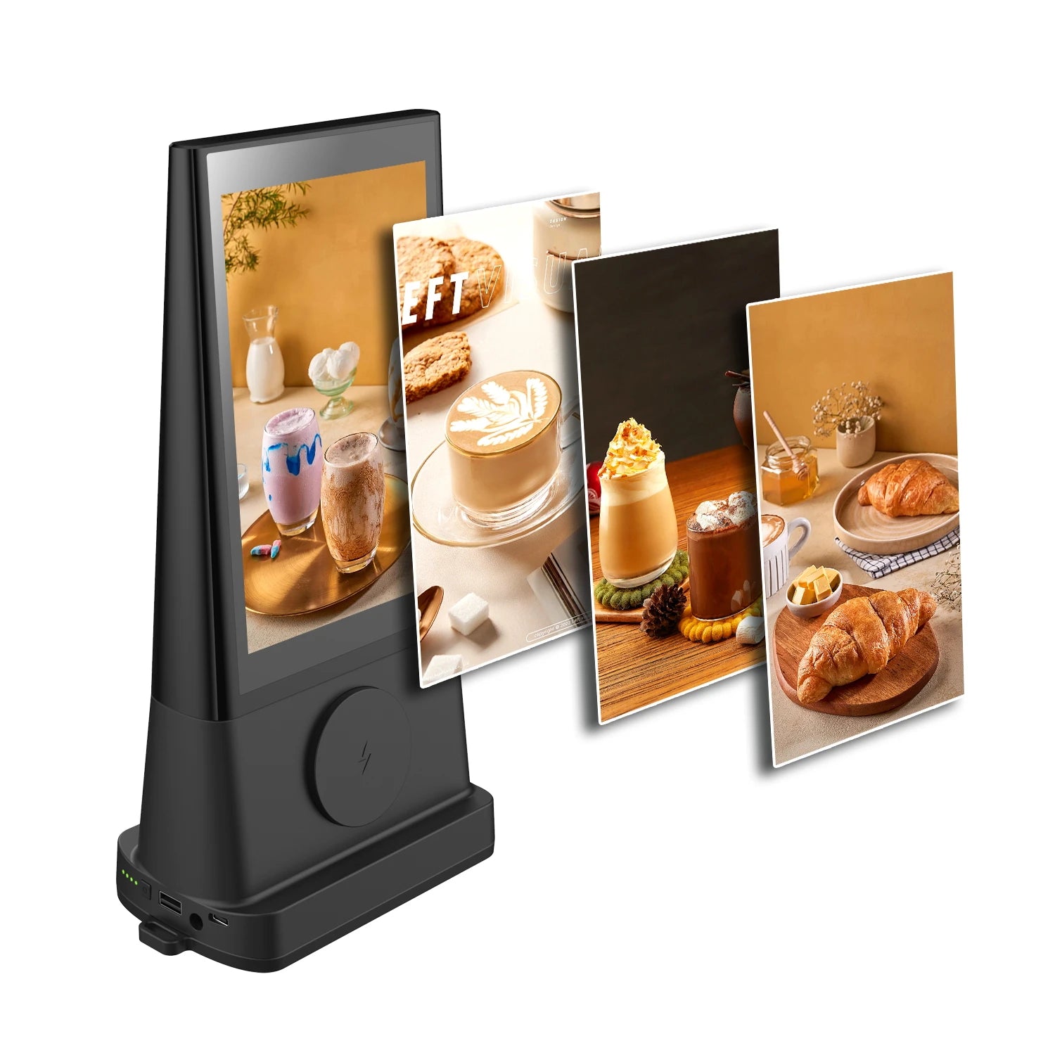 Newest FYD06 Cloud Sever Android 8.1 Double Side Touch Screen Digital Kiosk Restaurant Menu Display Table Advertising Player