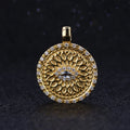 Custom Pendants Spinel Lab Grown Diamond 18k Yellow Gold Solid Pendant MegaBDM