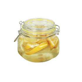16oz Glass Food Storage Jar Containers Airtight With Seal Wire Fastening Clip Large Canister