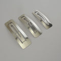 6cm 7.0cm 8.0cm Rectangle Plain Metal Snap Clips Girls' Side BB Hairpins for DIY Hair Accessories  Lead Free Nickle Free