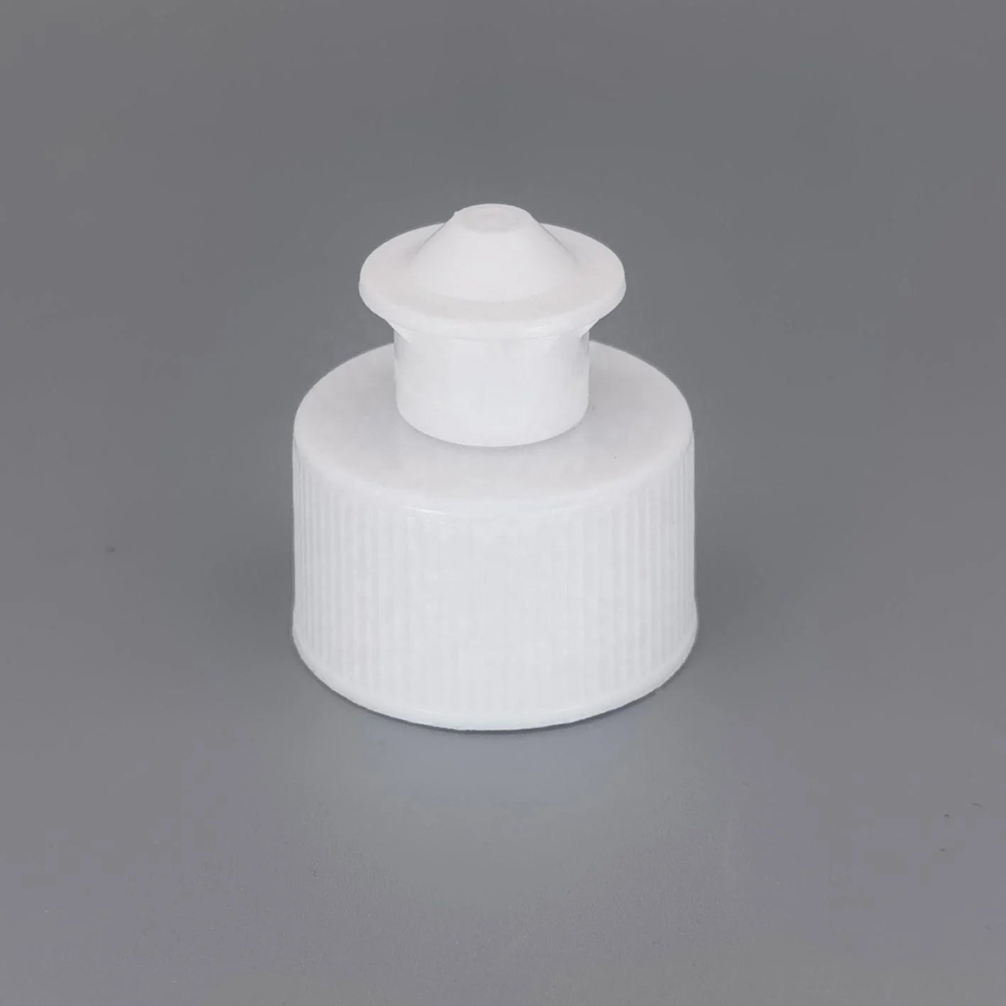 28 mm Push Pull Closure Cap Ribbed Side Push Pull Cap Closures for Dish Soap Packaging