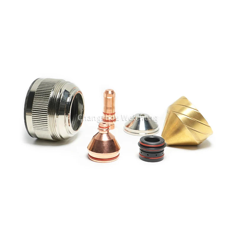 YK330 Consumable Plasma Cutting Electrode & Nozzle Set Welding Tips Including Shield YK02701 Retaining Cap YK02702
