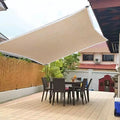 Factory Price 4x4m Car Patio Pool Sun Shade Polyester Square Shade Sail Garden Terrace Canopy Swimming Camping Yard Sail Awning