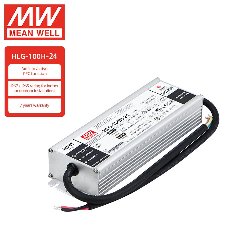 Meanwell HLG-100H-24A Led Tube Light Driver 100W 24v Led Driver