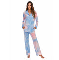 Summer Fashion Woman Pajamas Sleepwear Long Sleeve Loungewear Pajamas