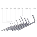 ELEHK M6/M7/M8 Steel Blue White Zinc Plating L Type Flat Head Hex Wrench Allen Key With Ball End