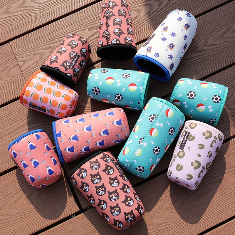 Many Designs Low MOQ Insulated Neoprene Cooling and Heating Coffee Cup Cooler Sleeve Holder Custom