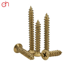 M3 M3.5 M4 M5 Countersunk Head Self Tapping Furniture Connecting Brass Decorative Screw