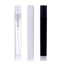 Pocket Perfume Bottle Empty Mini  2ml 3ml 4ml 5ml Pen  White Black clear Plastic Spray Bottle with Clip Cap