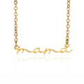 Dainty 18K Gold Mama Necklace Fashion Waterproof Stainless Steel MAMA Necklace Mother's Day Jewelry Gift for Mom