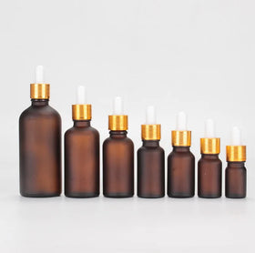 Wholesaler Custom 5ml 10ml 15ml 20ml 25ml 30ml 50ml 100ml Empty Glass Amber Brown Essential Oil Dropper Bottle