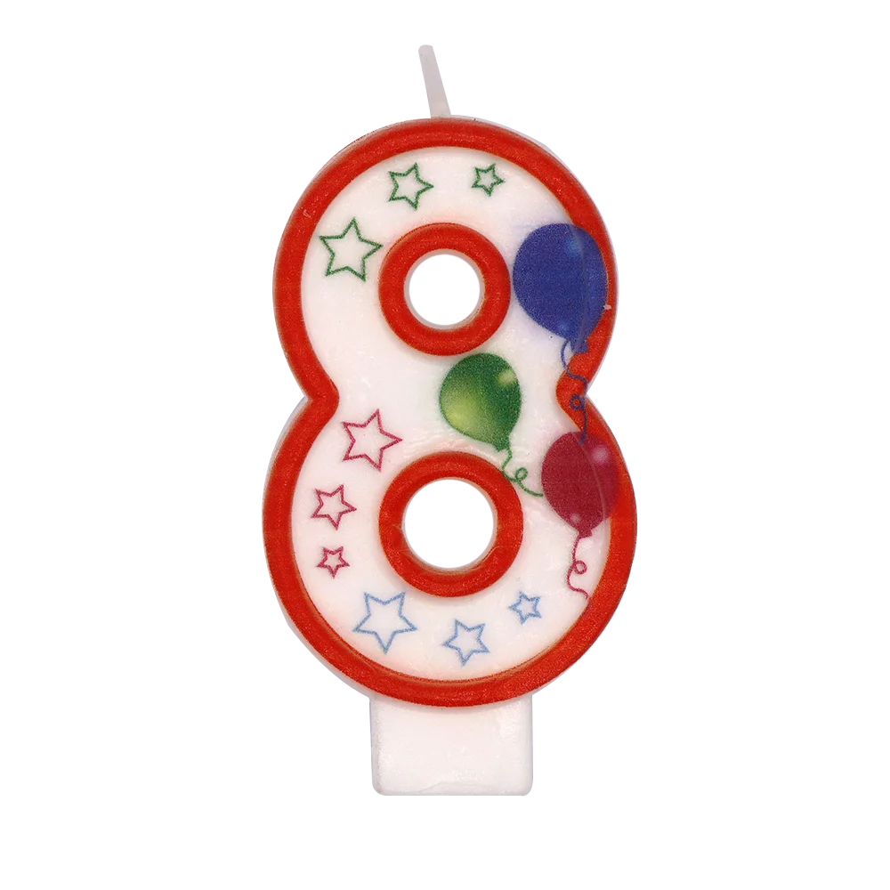 Colorful Happy Birthday 0 to 9 Paraffin Number Cake Candle for Wedding Anniversary Easter Parties and Bar Decorations