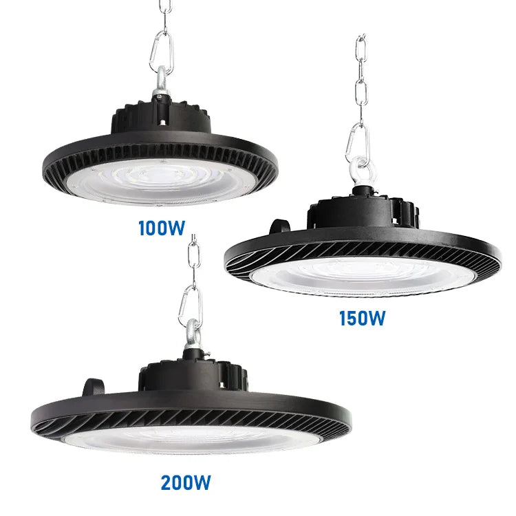 KCD Slim 5 Year Warranty 3000k 200lm/w 80000 Lumen Long Life Aluminum Hot Selling 100w 150w 200w 240w LED High Bay Light