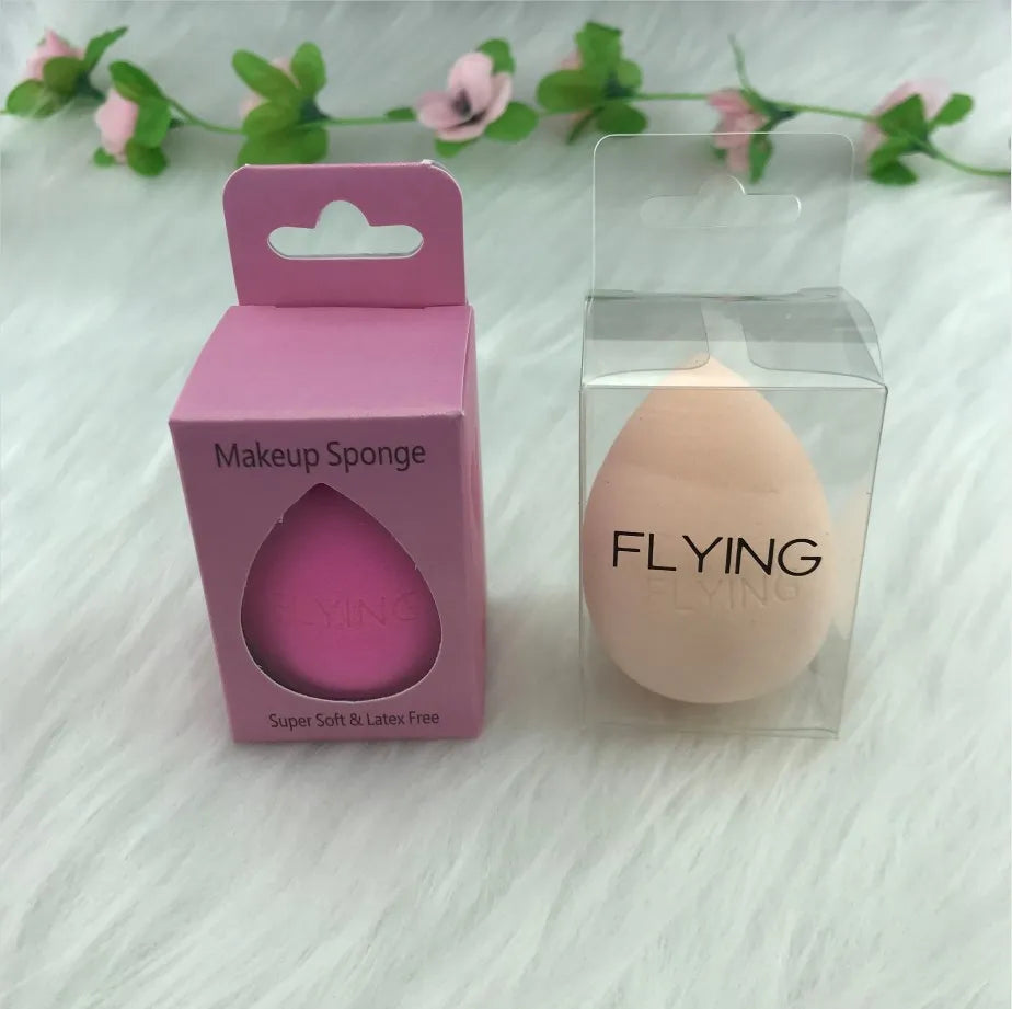 FLY Brand Hot Selling Latex Free Facial Beauty Makeup Sponge 40x60mm Washable FLY-single Color Series Private Label Customized
