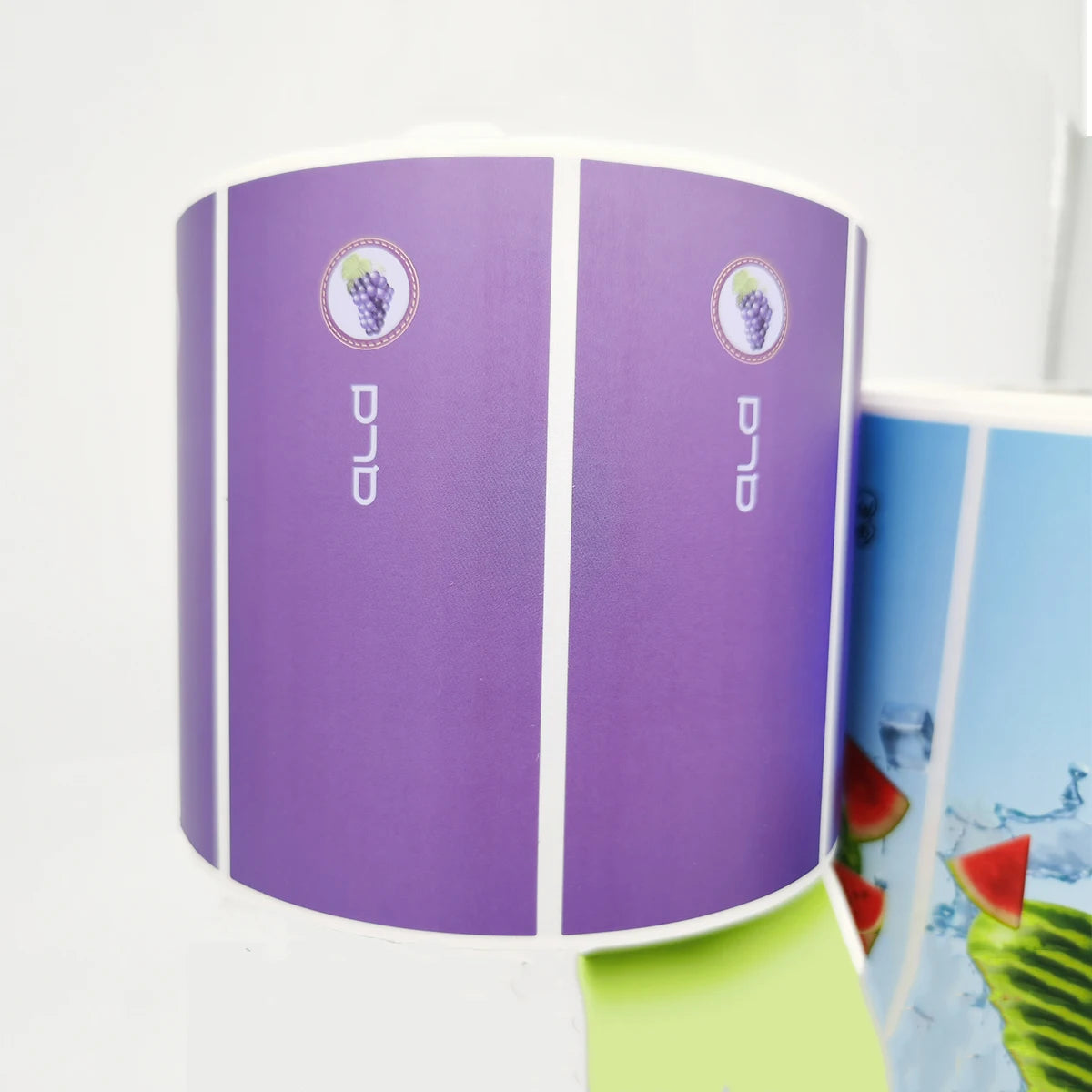 Waterproof Vinyl Fruit Flavored Stickers Roll Packaging Label Printing Custom Logo Self Adhesive Sticker Maker