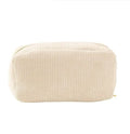 Super Quality Corduroy Cosmetic Bag Zipper Large Capacity Portable Makeup Tools Storage Elegant Foldable Travel for Toiletry Bag