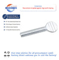 Racket Bolts ISO M4 Hex Head Stainless Steel Flat Customization Set Screw Fasteners Manufacturer Nuts Galvanized Zinc Plated