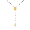 Wholesale Custom Stainless Steel Gold Plated Allah Pendant Rosary Chain Necklace Prayer Beads Islamic Tasbih Muslim